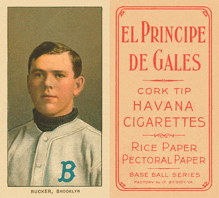 1909 White Borders El Principe De Gales Rucker, Brooklyn #416 Baseball Card