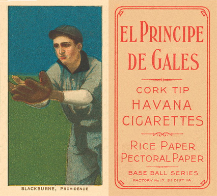 1909 White Borders El Principe De Gales Blackburne, Providence #42 Baseball Card