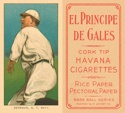 1909 White Borders El Principe De Gales Seymour, N.Y. Nat'L #436 Baseball Card