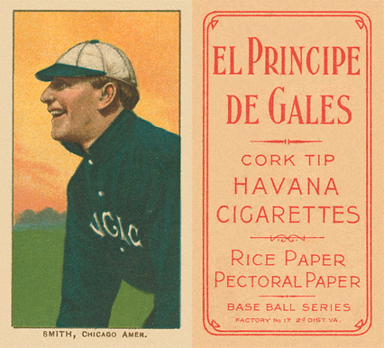 1909 White Borders El Principe De Gales Smith, Chicago Amer. #448 Baseball Card