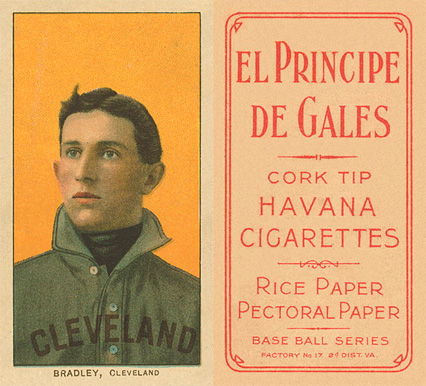 1909 White Borders El Principe De Gales Bradley, Cleveland #45 Baseball Card
