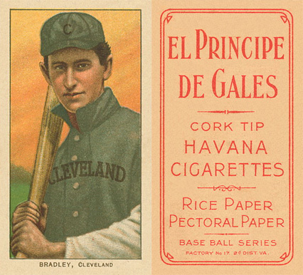 1909 White Borders El Principe De Gales Bradley, Cleveland #46 Baseball Card