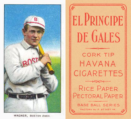 1909 White Borders El Principe De Gales Wagner, Boston Amer. #495 Baseball Card