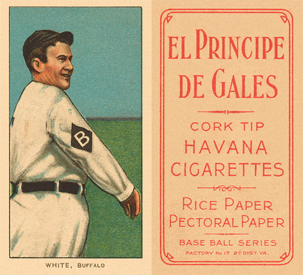 1909 White Borders El Principe De Gales White, Buffalo #507 Baseball Card