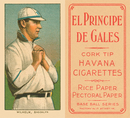1909 White Borders El Principe De Gales Wilhelm, Brooklyn #508 Baseball Card