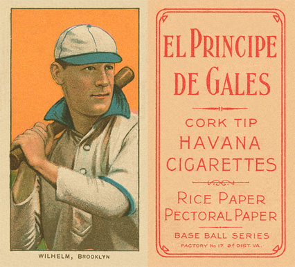 1909 White Borders El Principe De Gales Wilhelm, Brooklyn #509 Baseball Card