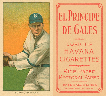1909 White Borders El Principe De Gales Burch, Brooklyn #61 Baseball Card