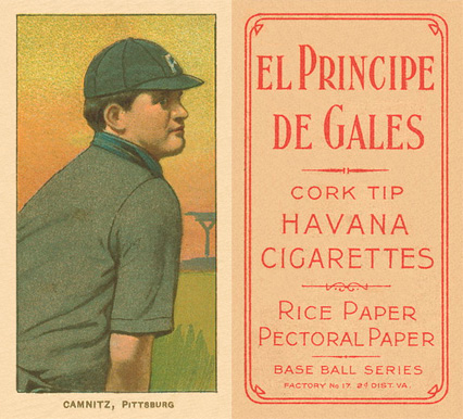 1909 White Borders El Principe De Gales Camnitz, Pittsburgh #68 Baseball Card