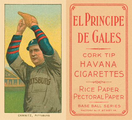 1909 White Borders El Principe De Gales Camnitz, Pittsburgh #70 Baseball Card