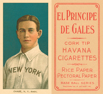 1909 White Borders El Principe De Gales Chase, N.Y. Amer. #83 Baseball Card