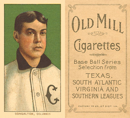 1909 White Borders Old Mill Congalton, Columbus #103 Baseball Card