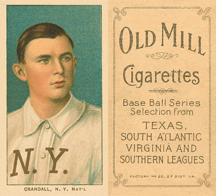 1909 White Borders Old Mill Crandall, N.Y. Nat'L #107 Baseball Card