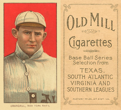 1909 White Borders Old Mill Crandall, New York Nat'L #108 Baseball Card