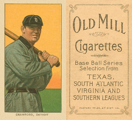 1909 White Borders Old Mill Crawford, Detroit #112 Baseball Card