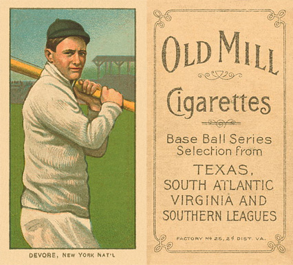 1909 White Borders Old Mill Devore, New York Nat'L #129 Baseball Card