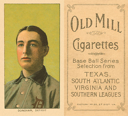 1909 White Borders Old Mill Donovan, Detroit #135 Baseball Card