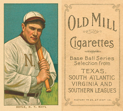 1909 White Borders Old Mill Doyle, N.Y. Nat'L #151 Baseball Card