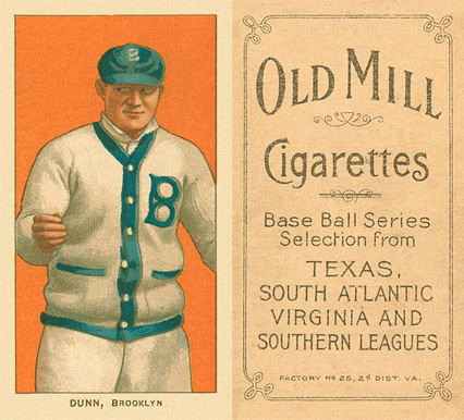 1909 White Borders Old Mill Dunn, Brooklyn #155 Baseball Card