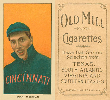 1909 White Borders Old Mill Egan, Cincinnati #159 Baseball Card
