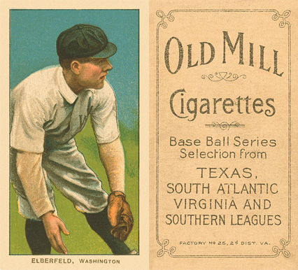 1909 White Borders Old Mill Elberfeld, Washington #162 Baseball Card