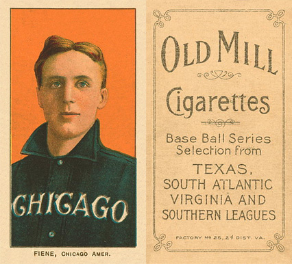 1909 White Borders Old Mill Fiene, Chicago Amer. #172 Baseball Card