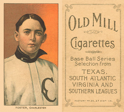 1909 White Borders Old Mill Foster, Charleston #178 Baseball Card