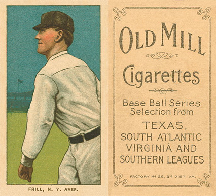 1909 White Borders Old Mill Frill, N.Y. Amer. #180 Baseball Card
