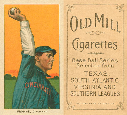 1909 White Borders Old Mill Fromme, Cincinnati #182 Baseball Card