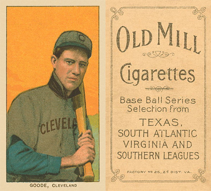 1909 White Borders Old Mill Goode, Cleveland #190 Baseball Card
