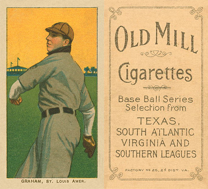 1909 White Borders Old Mill Graham, St. Louis Amer. #191 Baseball Card