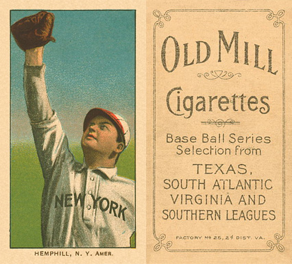 1909 White Borders Old Mill Hemphill, N.Y. Amer. #209 Baseball Card