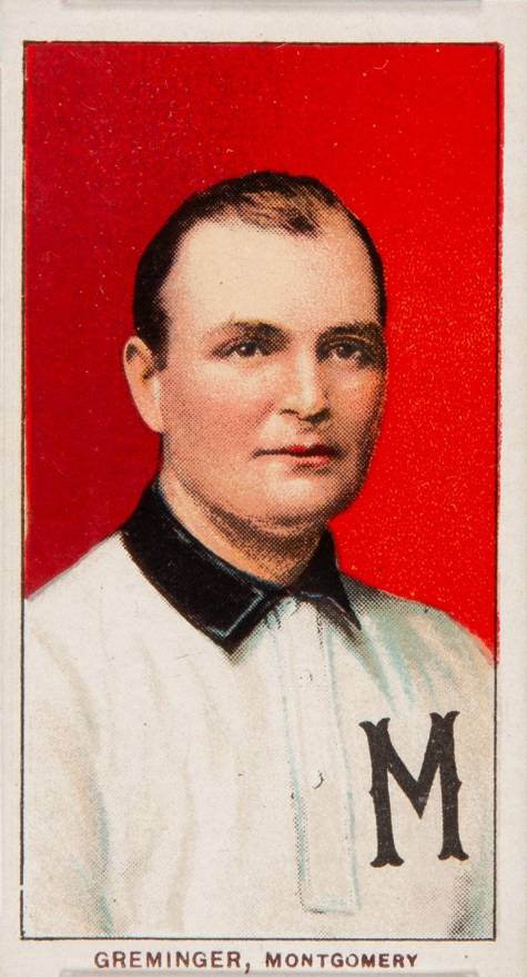 1909 White Borders Old Mill Greminger, Montgomery #194 Baseball Card