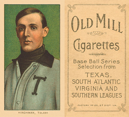 1909 White Borders Old Mill Hinchman, Toledo #214 Baseball Card