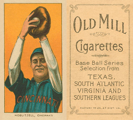 1909 White Borders Old Mill Hoblitzell, Cincinnati #215 Baseball Card
