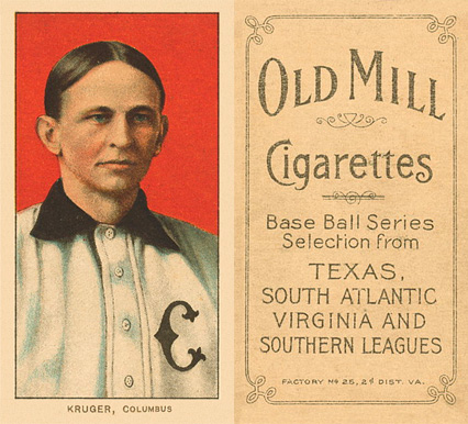 1909 White Borders Old Mill Kruger, Columbus #267 Baseball Card