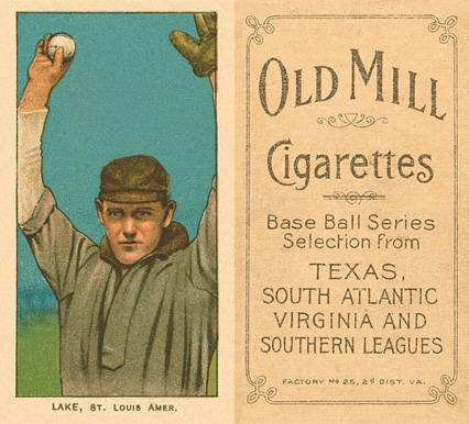 1909 White Borders Old Mill Lake, St. Louis Amer. #273 Baseball Card
