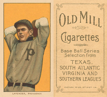 1909 White Borders Old Mill Lavender, Providence #278 Baseball Card