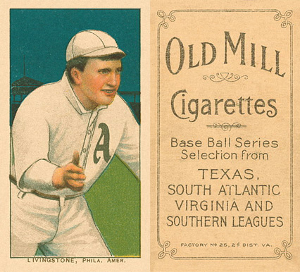1909 White Borders Old Mill Livingstone, Phil. Amer. #288 Baseball Card