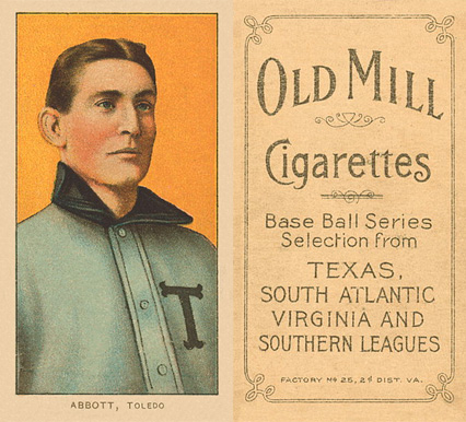 1909 White Borders Old Mill Abbott, Toledo #3 Baseball Card