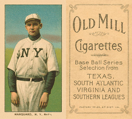 1909 White Borders Old Mill Marquard, N.Y. Nat'L #303 Baseball Card