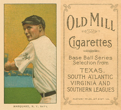 1909 White Borders Old Mill Marquard, N.Y. Nat'L #304 Baseball Card