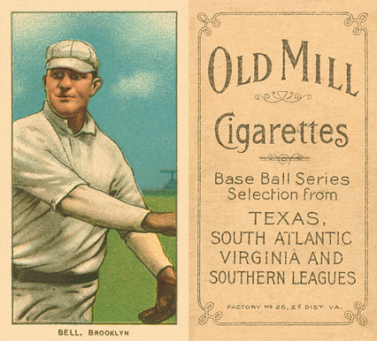 1909 White Borders Old Mill Bell, Brooklyn #31 Baseball Card