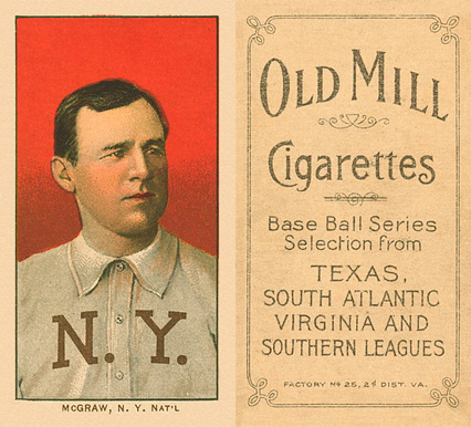 1909 White Borders Old Mill McGraw, N.Y. Nat'L #322 Baseball Card