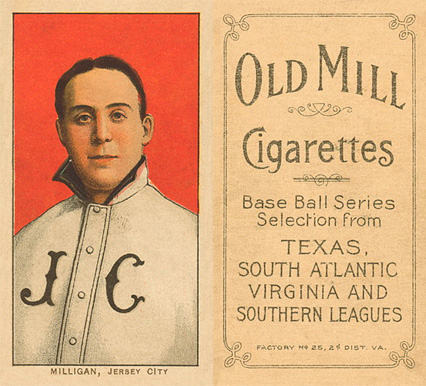 1909 White Borders Old Mill Milligan, Jersey City #337 Baseball Card