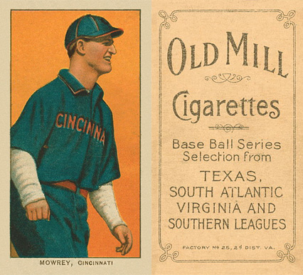 1909 White Borders Old Mill Mowrey,Cincinnati #345 Baseball Card