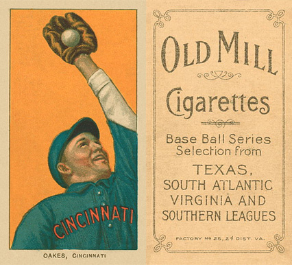 1909 White Borders Old Mill Oakes, Cincinnati #361 Baseball Card