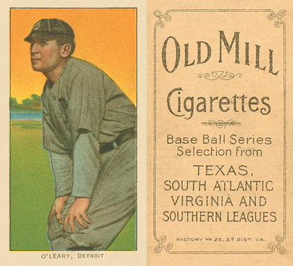 1909 White Borders Old Mill O'Leary, Detroit #368 Baseball Card
