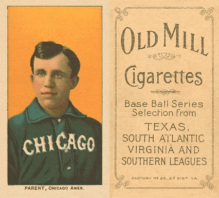 1909 White Borders Old Mill Parent, Chicago Amer. #378 Baseball Card