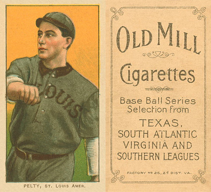 1909 White Borders Old Mill Pelty, St. Louis Amer. #384 Baseball Card