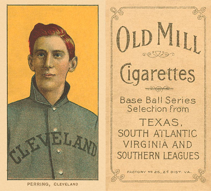 1909 White Borders Old Mill Perring, Cleveland #386 Baseball Card